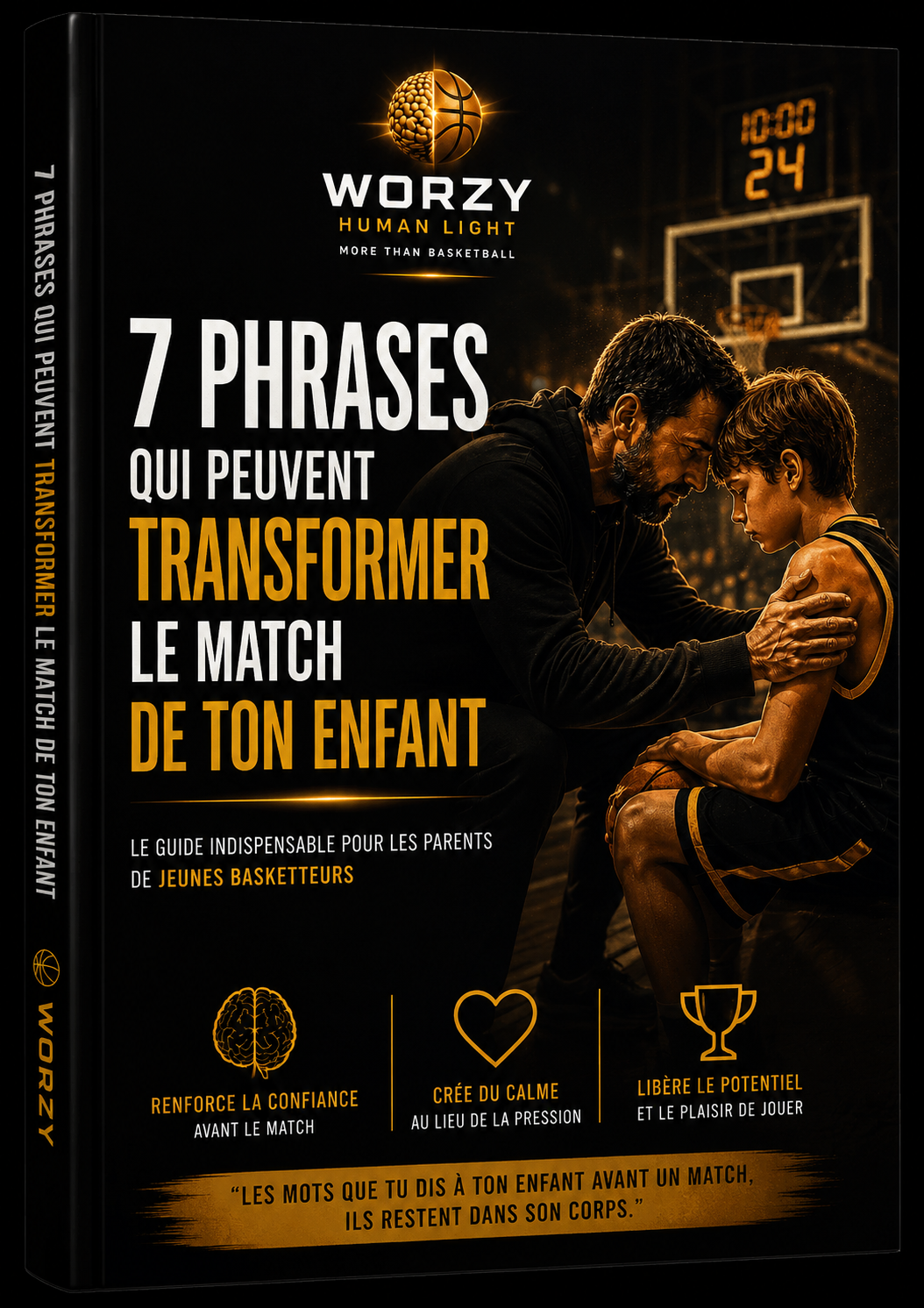 Guide 7 Phrases à dire à ton enfant avant un match — Worzy Human Light