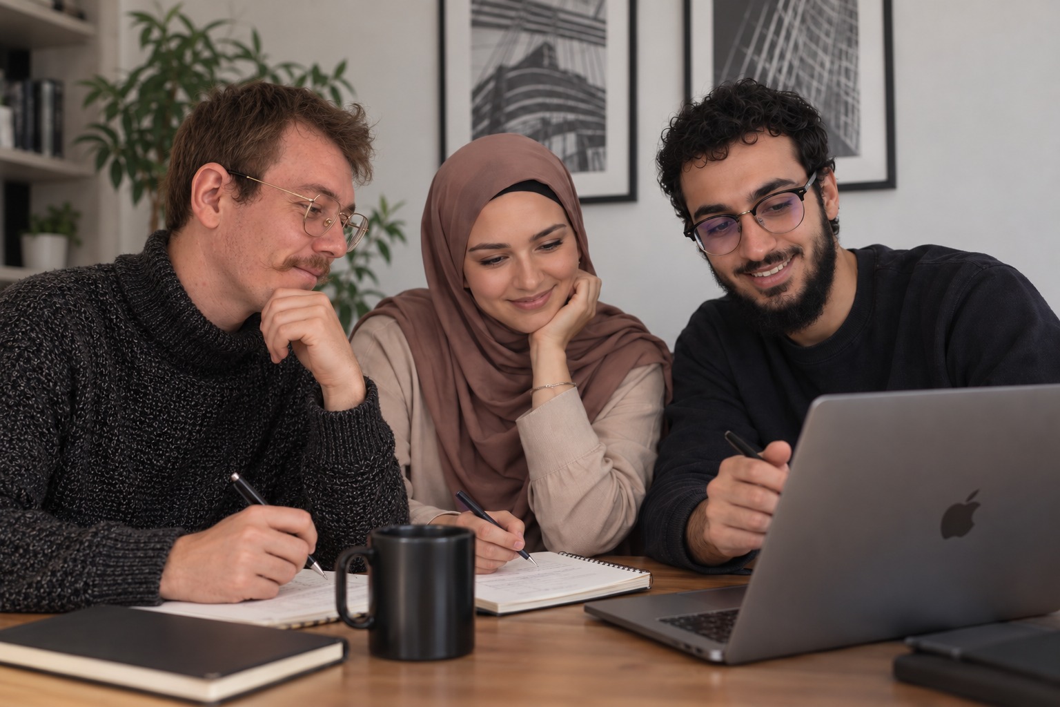Lucas, Nisrine et Nicolas, les coachs des Nouveaux Profs