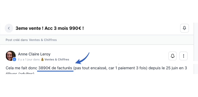 Message reçu d’un prof accompagné — anne claire 3890e