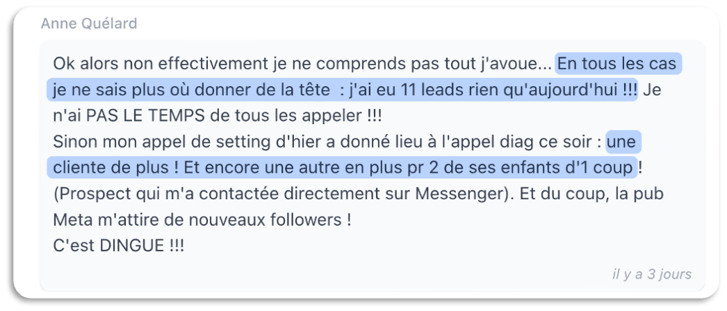 Message reçu d’un prof accompagné — 12