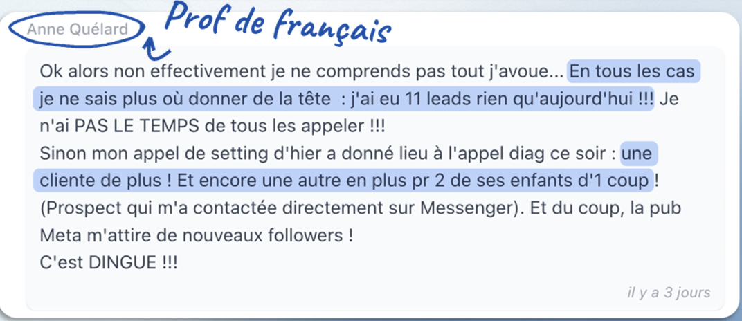 Message reçu d’un prof accompagné — capture d e cran 2026 09 10 a 22 5