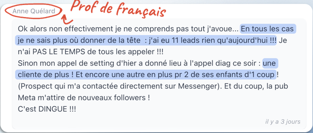 Message reçu d’un prof accompagné — capture d e cran 2026 09 10 a 22 5