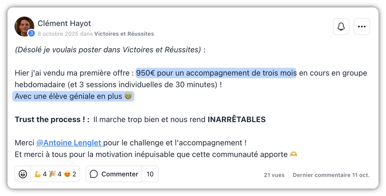 Message reçu d’un prof accompagné — bkjbkj