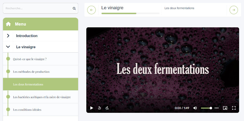 Aperçu de la formation vidéo Réussir son vinaigre maison