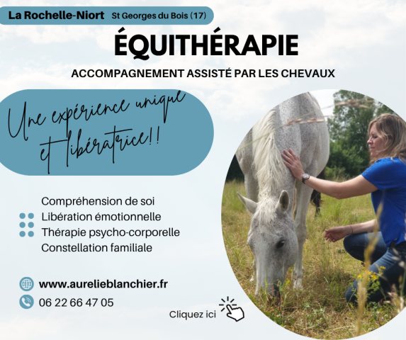 Accompagnement avec les chevaux près de La Rochelle Aurélie Blanchier