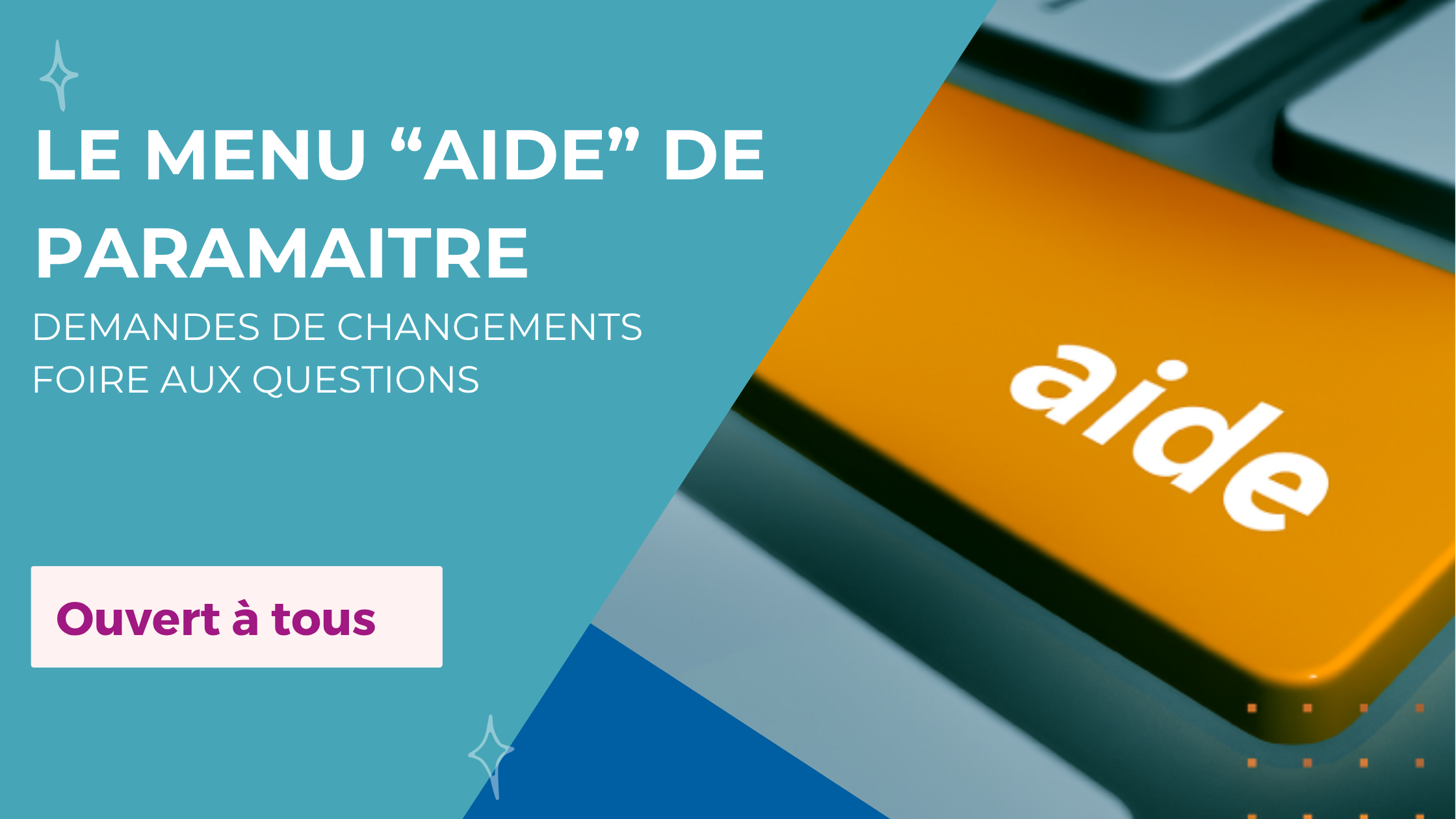 Le menu Aide de ParaMaitre