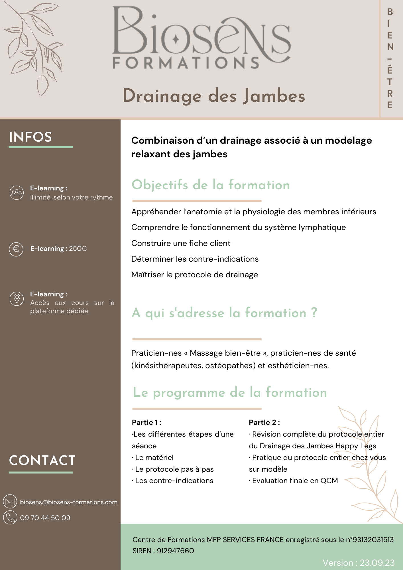 HAPPY LEGS BioSens Formations by Elisabeth Rei