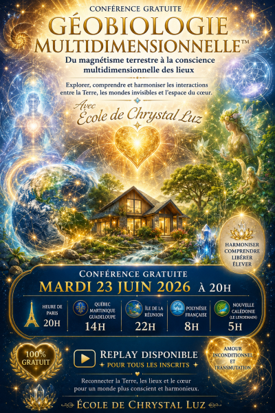 Conférence Gratuite Géobiologie Multidimensionnelle | Chrystal Luz