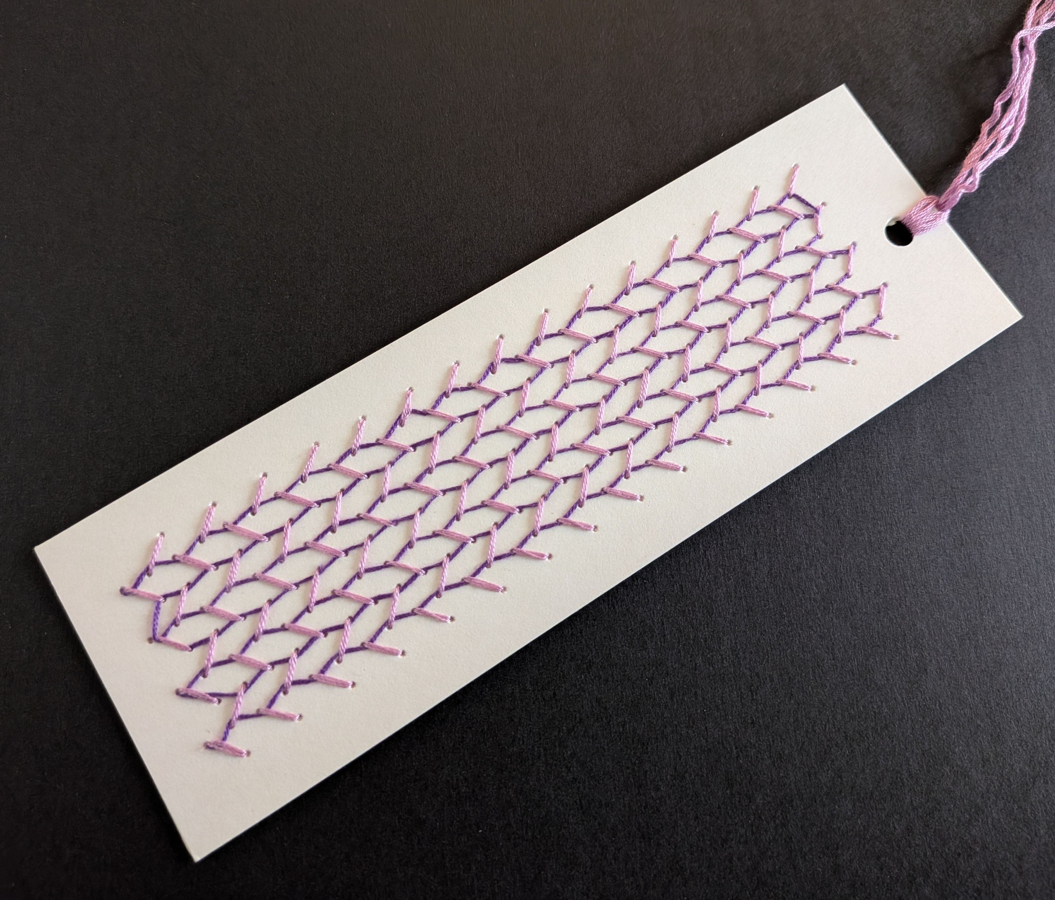 Sandrine Bizon - signet brodé style Sashiko - Yabane