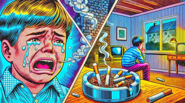 Les enfants sont exposés en permanence à la fumée secondaire et la fumée tertiaire des cigarettes et tous leurs effets nocifs.