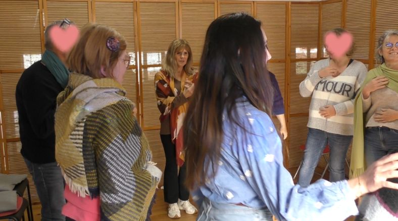 Constellation familiale en groupe, rituel de fin de session