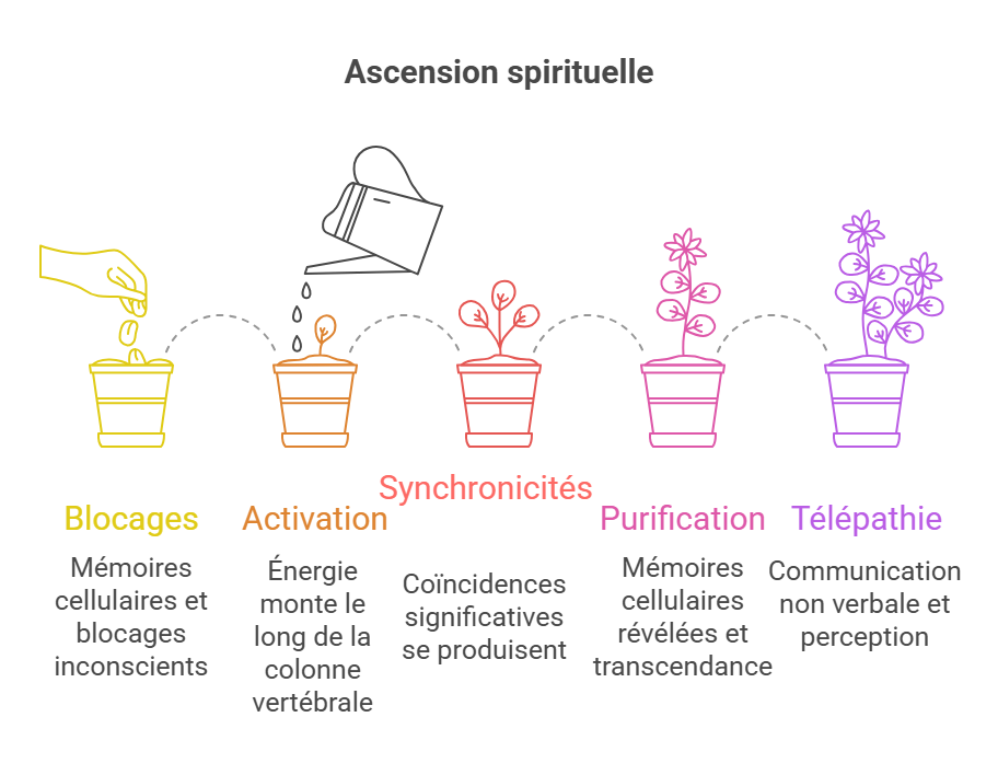 Les 5 étapes de l'ascension spirituelle avec la kundalini