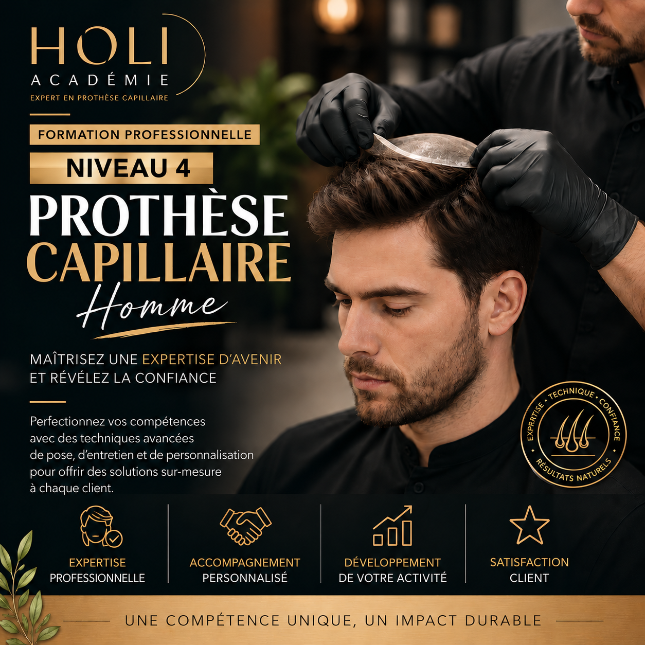 Prothèse Capillaire — Niveau 4