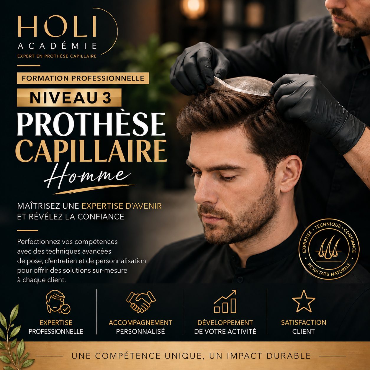 Prothèse Capillaire — Niveau 3