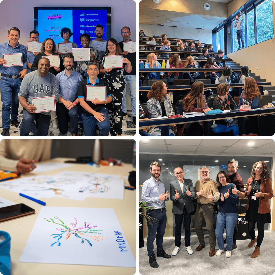 Formation en entreprise Kontre Kourant - groupe d'apprenants avec diplômes