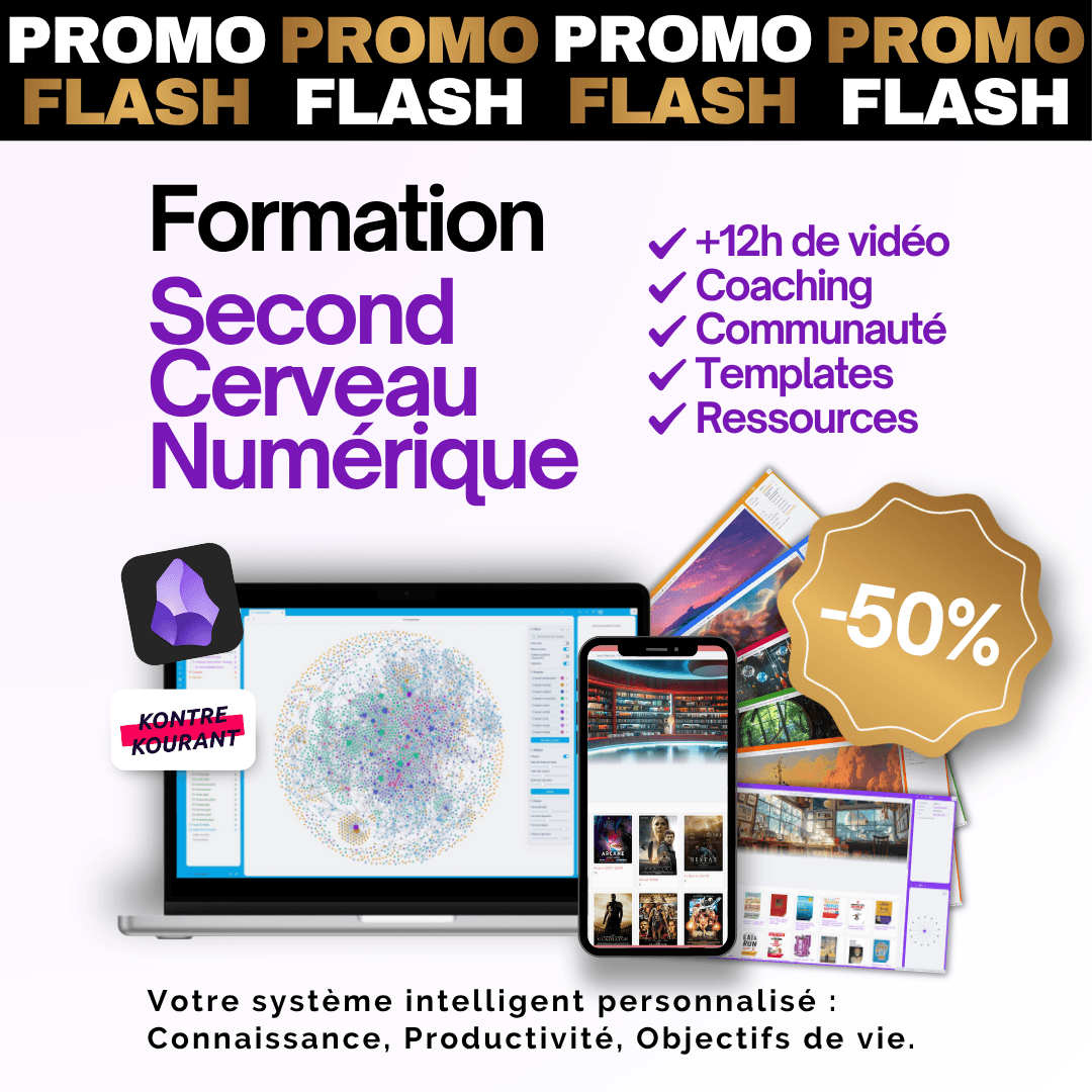 Formation Second Cerveau Numérique - Obsidian et Zettelkasten