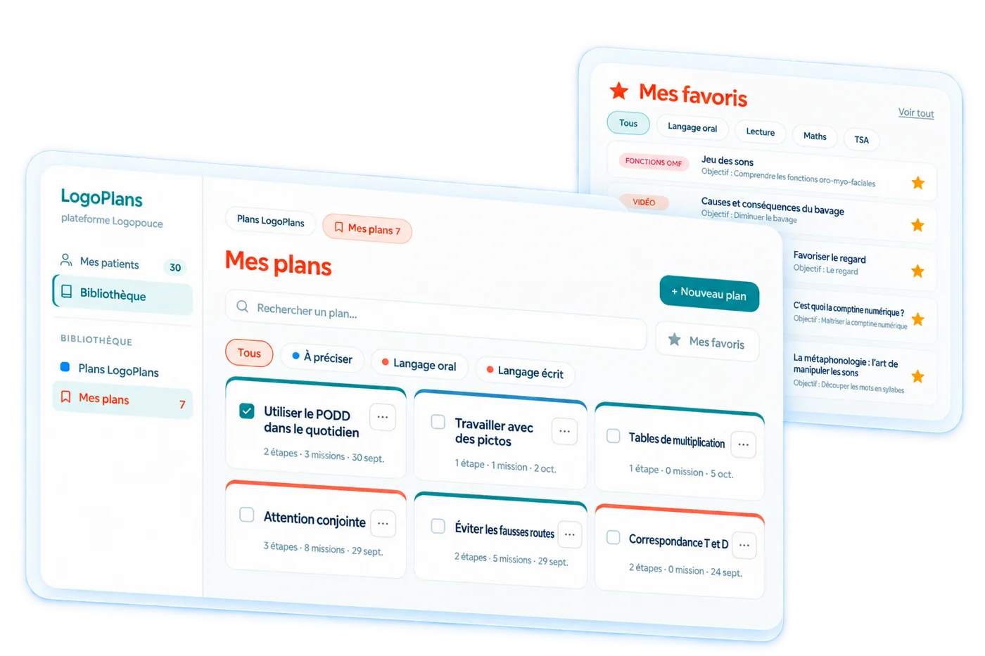 Mes plans, mes missions et mes favoris : votre bibliothèque personnelle