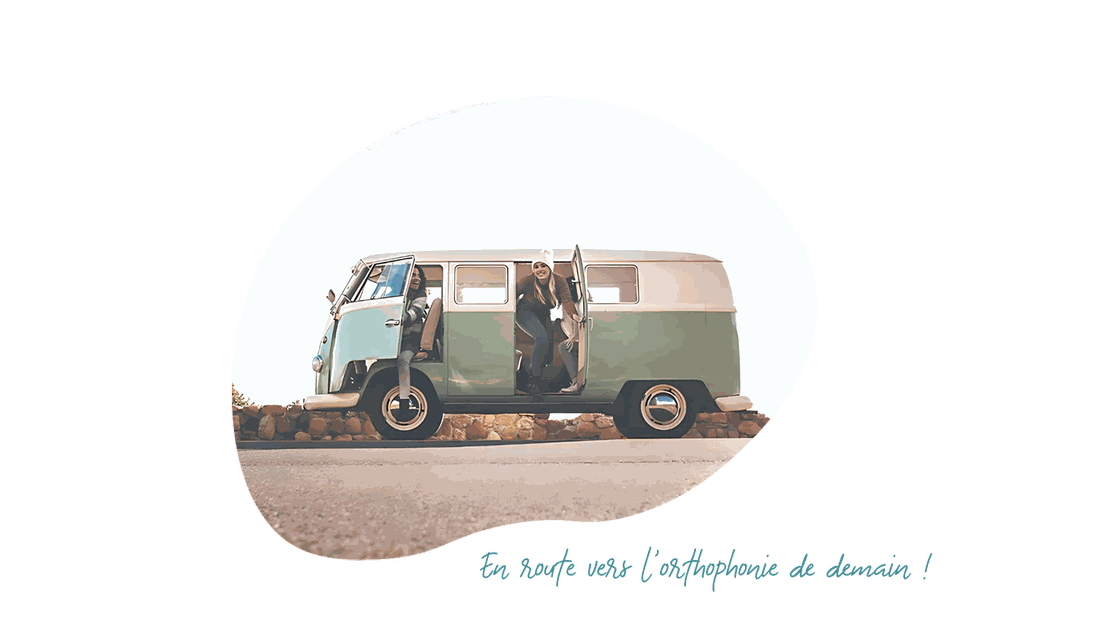 Le van Logopouce et sa mascotte Pouce
