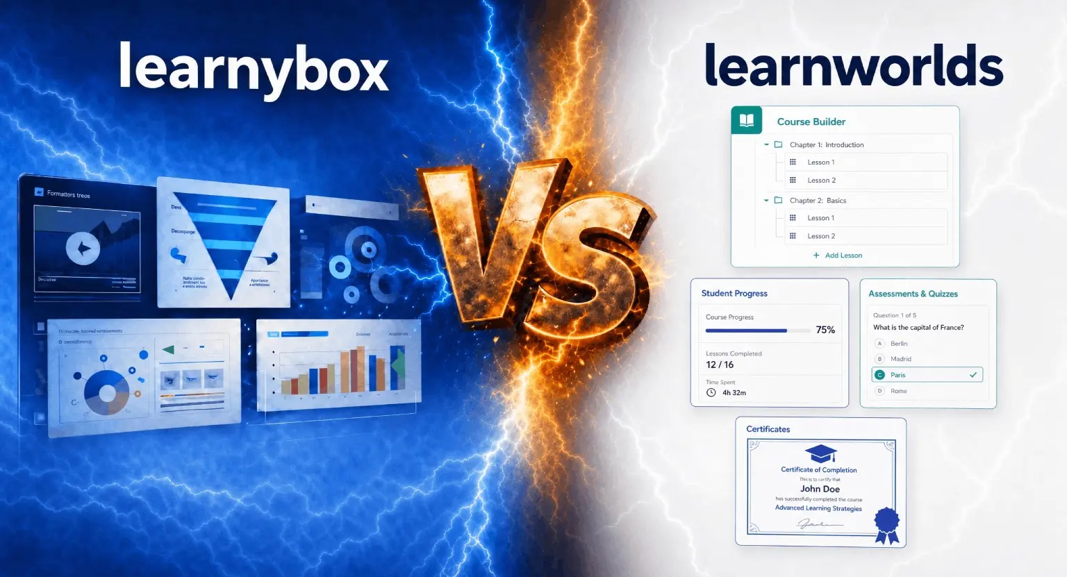 LearnyBox vs LearnWorlds : Le guide ultime pour choisir sa plateforme en 2026