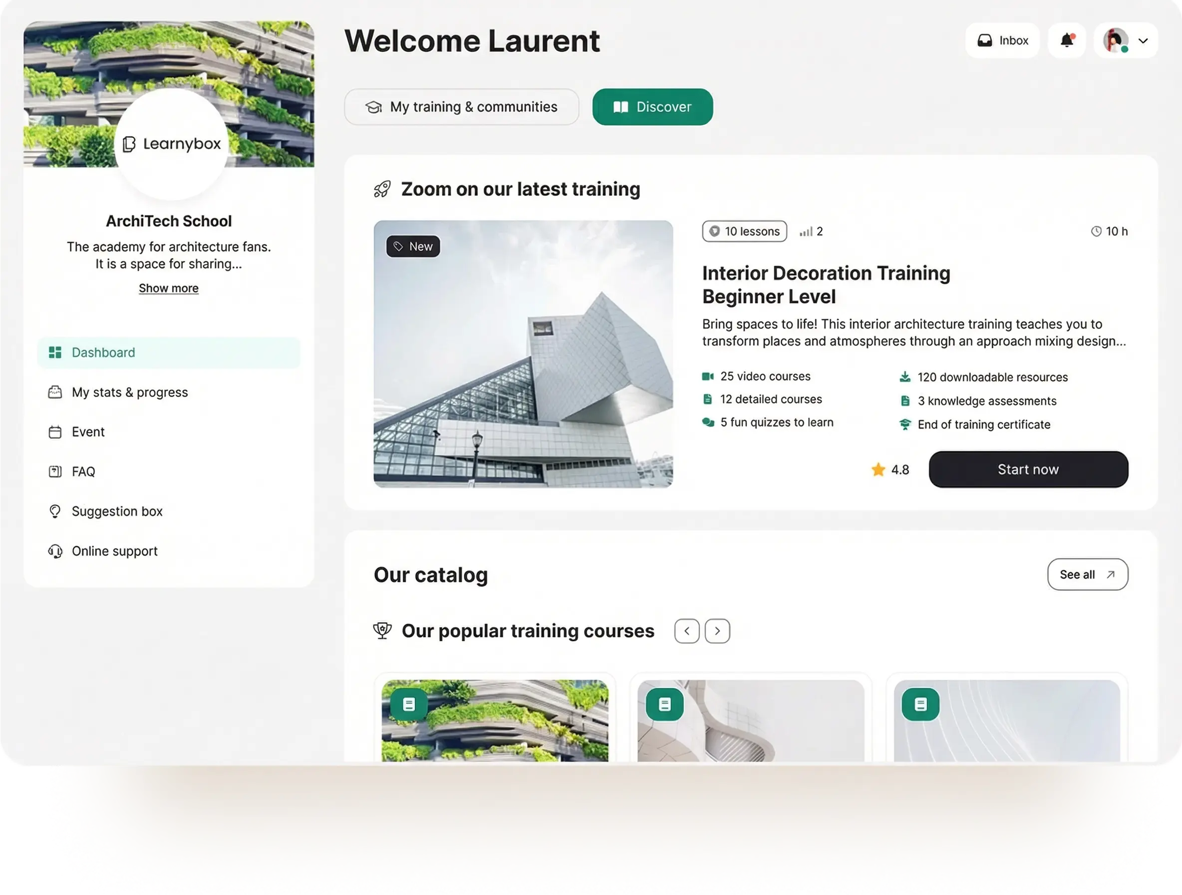 Academy member learning experience