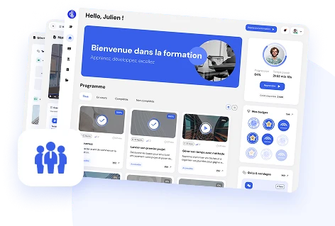 Illustration de formation clients