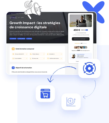 Illustration de vente en ligne