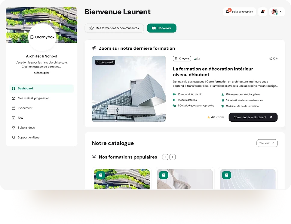 Une expérience apprenants 