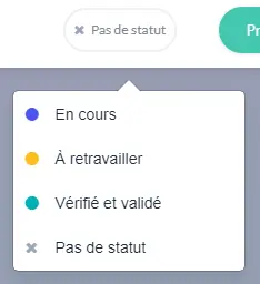 Décocher une étape validée