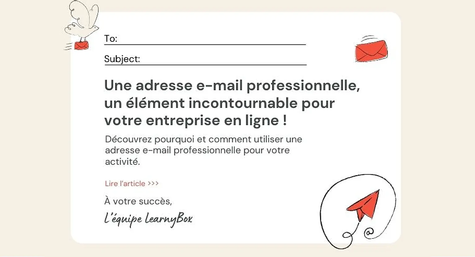 Adresse e-mail professionnelle : un élément incontournable pour votre entreprise en ligne.