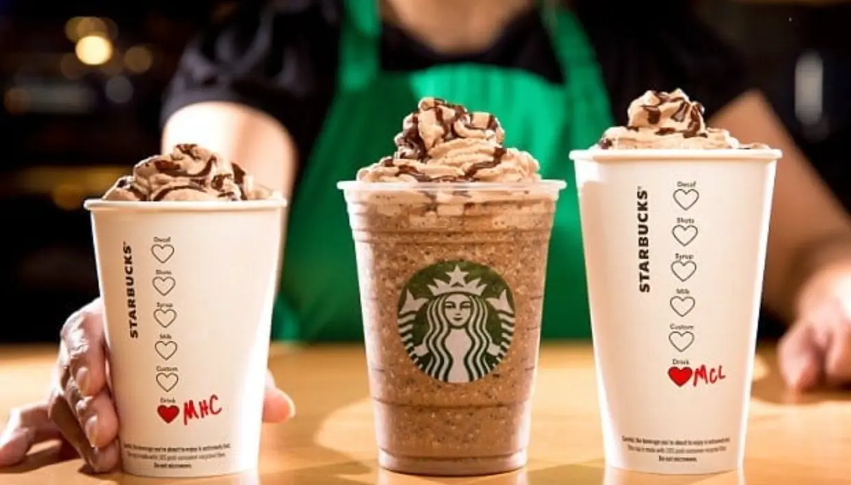 Exemple upsell Starbucks