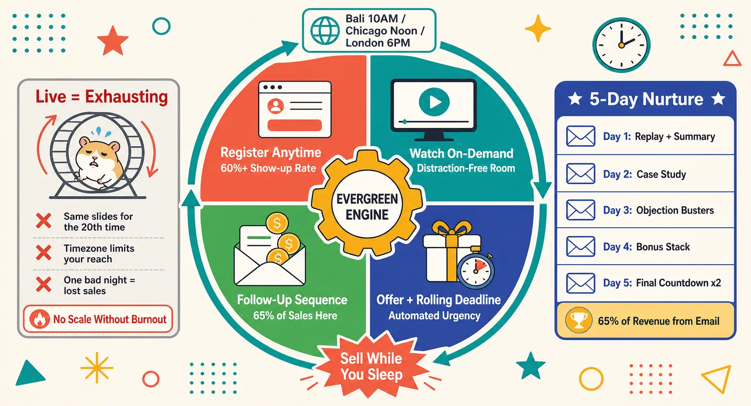 Evergreen Webinar Strategy: Build the Ultimate Passive Sales Funnel