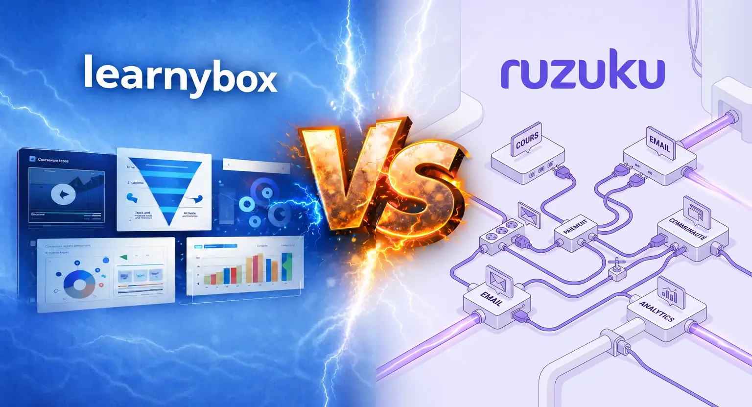 Learnybox vs Ruzuku : Comparatif Plateformes Formation 2026