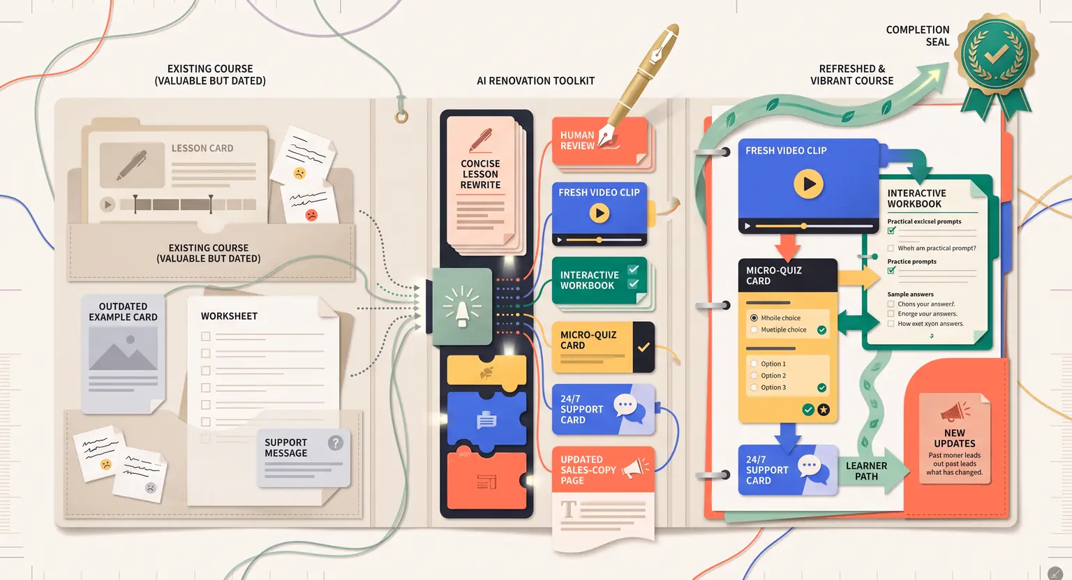 How to Use AI to Improve an Existing Online Course (2026 Guide)