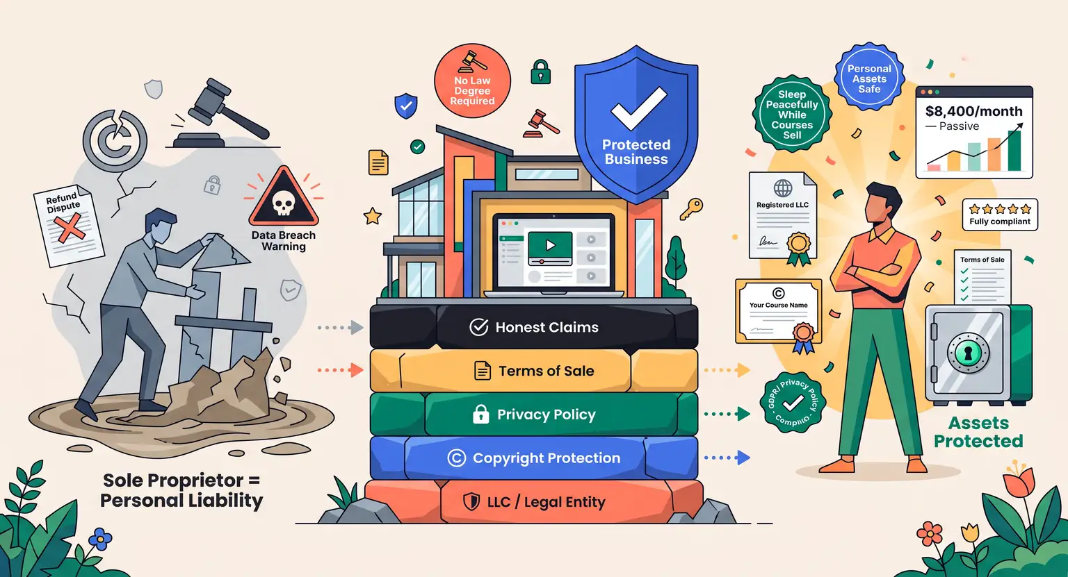 Legal Basics for an Online Course Business (2026 Guide)
