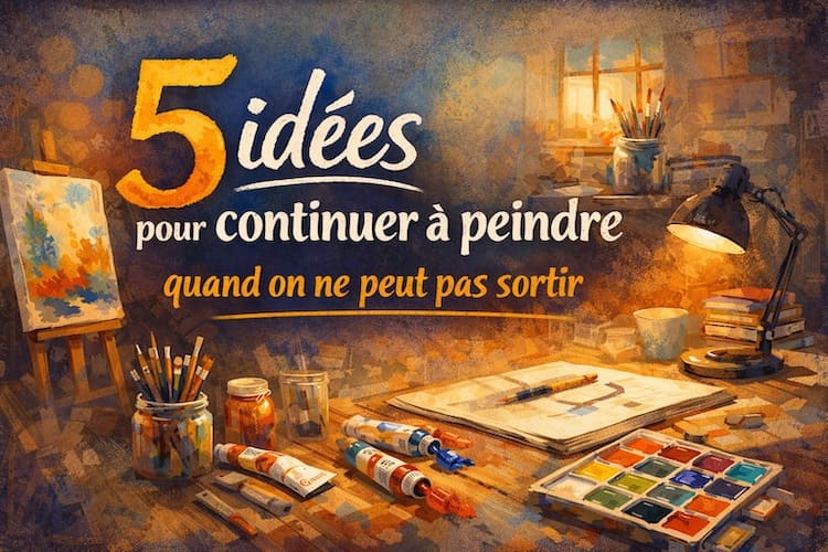 5 autres idées pour continuer à peindre quand on ne peut pas sortir