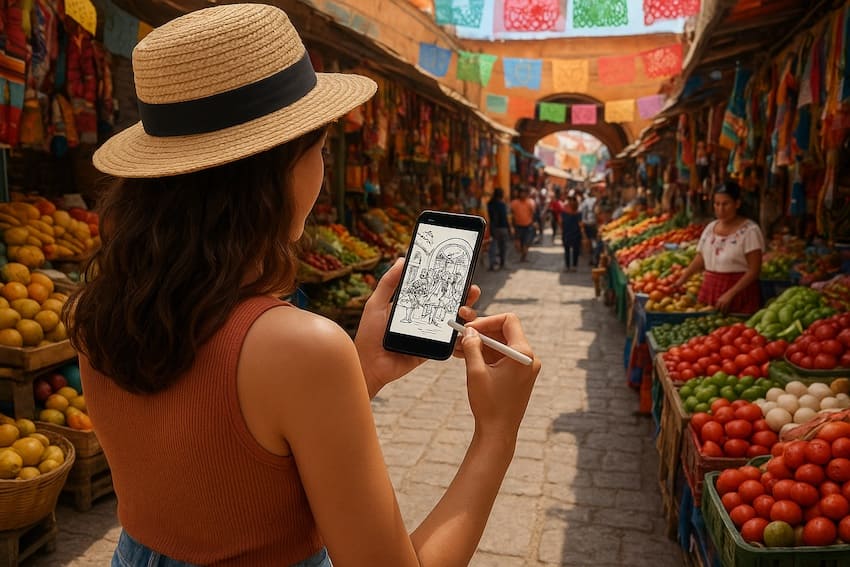 Femme%20mexique%20smartphone%20dessin%20(1)
