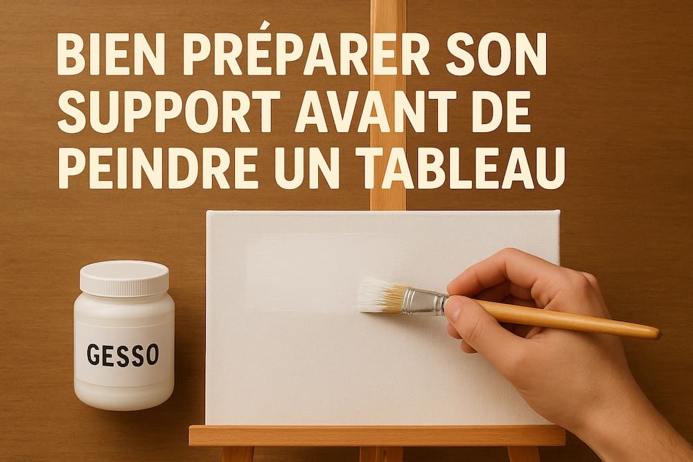 Bien préparer son support avant de peindre un tableau