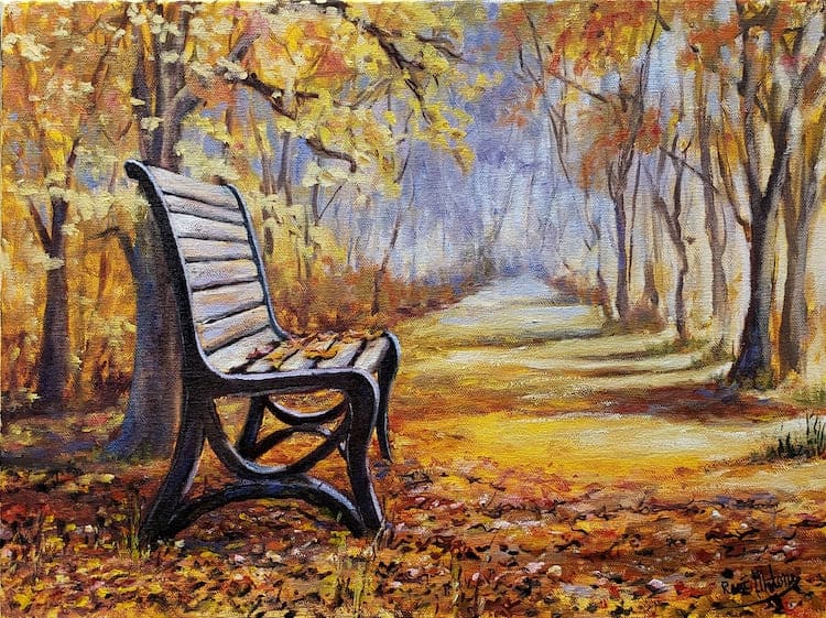 comment peindre les couleurs de l'automne