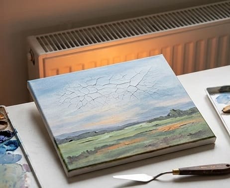 peinture craquée