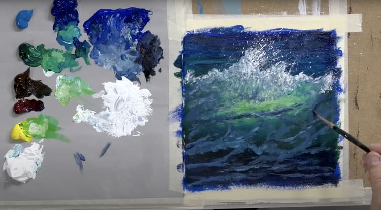 tuto%20peindre%20vague%20acrylique tuto%20peindre%20vague%20acrylique