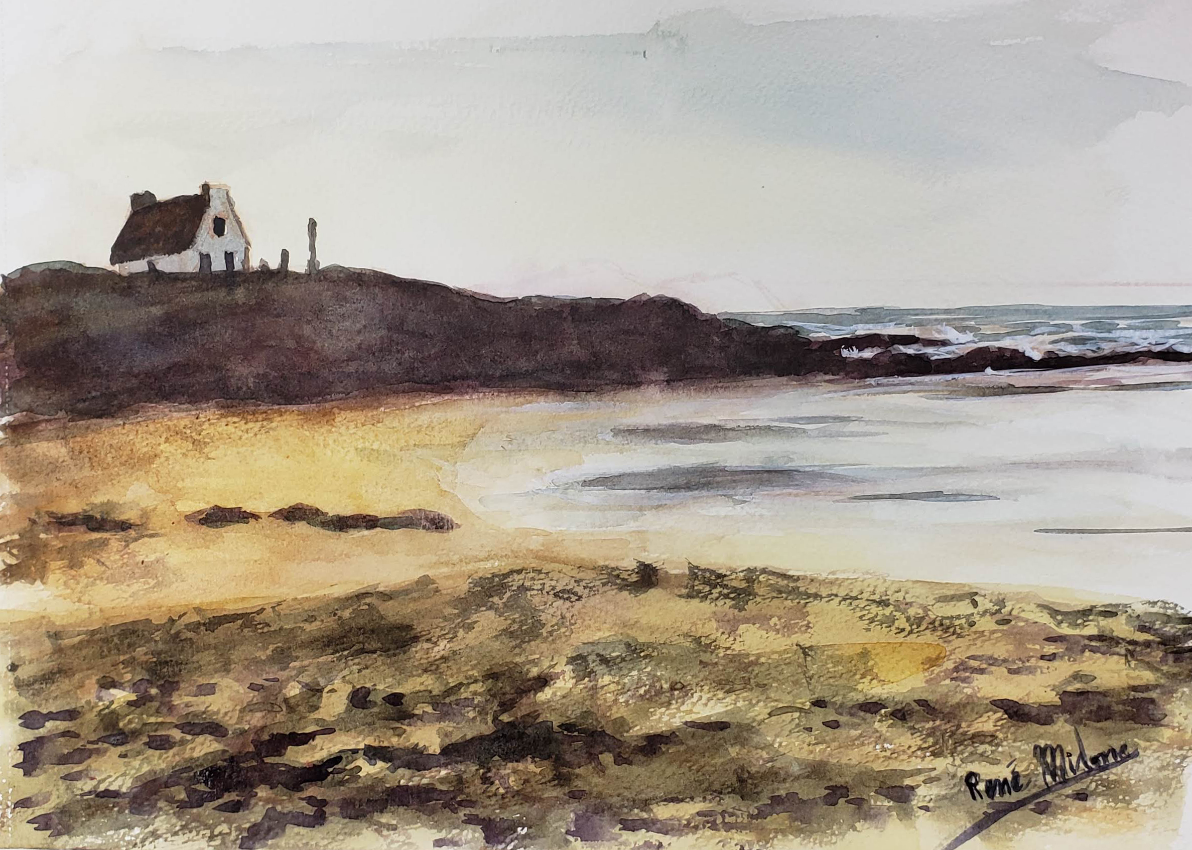 Download Facile peintures de plage Desktop Wallpaper Free