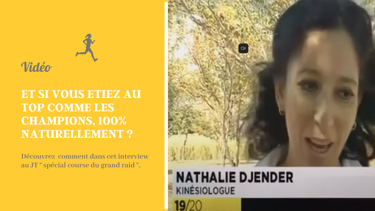 Cliquez ! Télé JT 19/20 Interview libération des limites sportives avec la kinésiologie appliquée | Spécial Grand Raid 2013