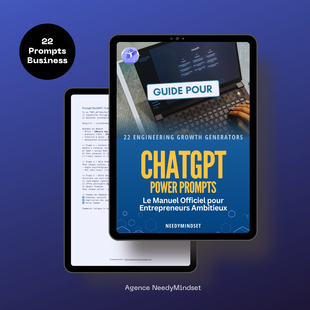 Utilisez les meilleurs prompts ChatGPT pour votre entreprise - Agence NeedyMindSet