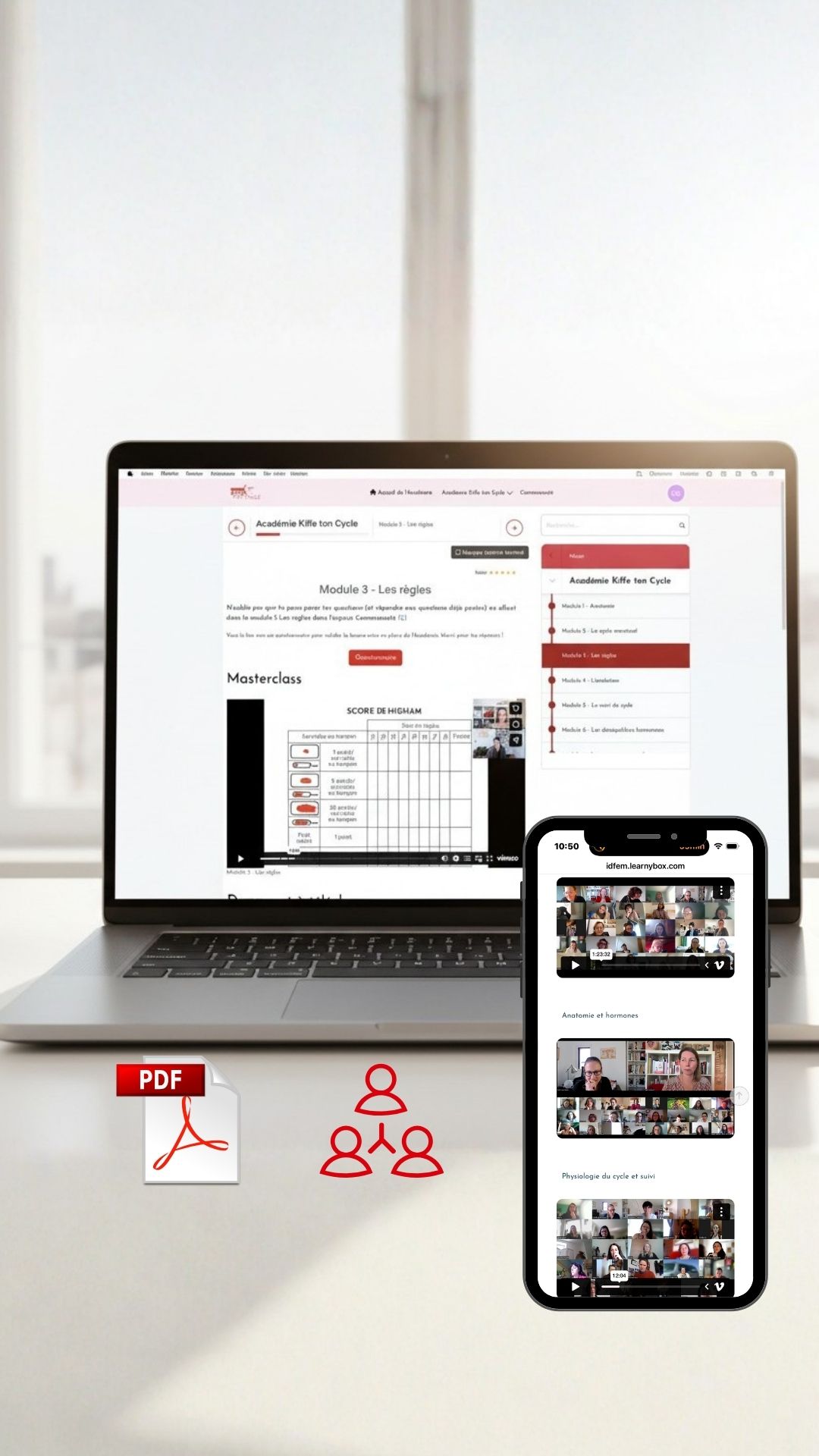 Les sessions en direct de l'Académie Kiffe ton Cycle
