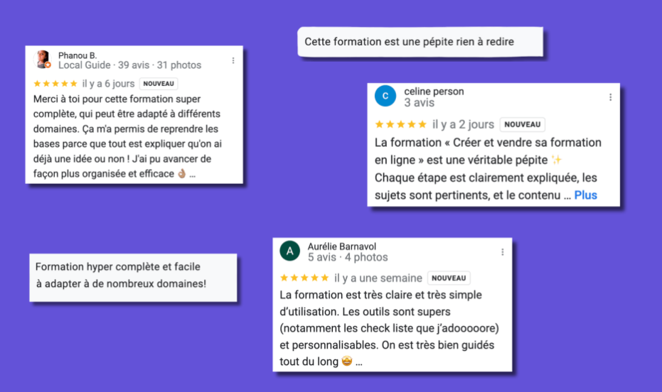 Créer ma formation en ligne