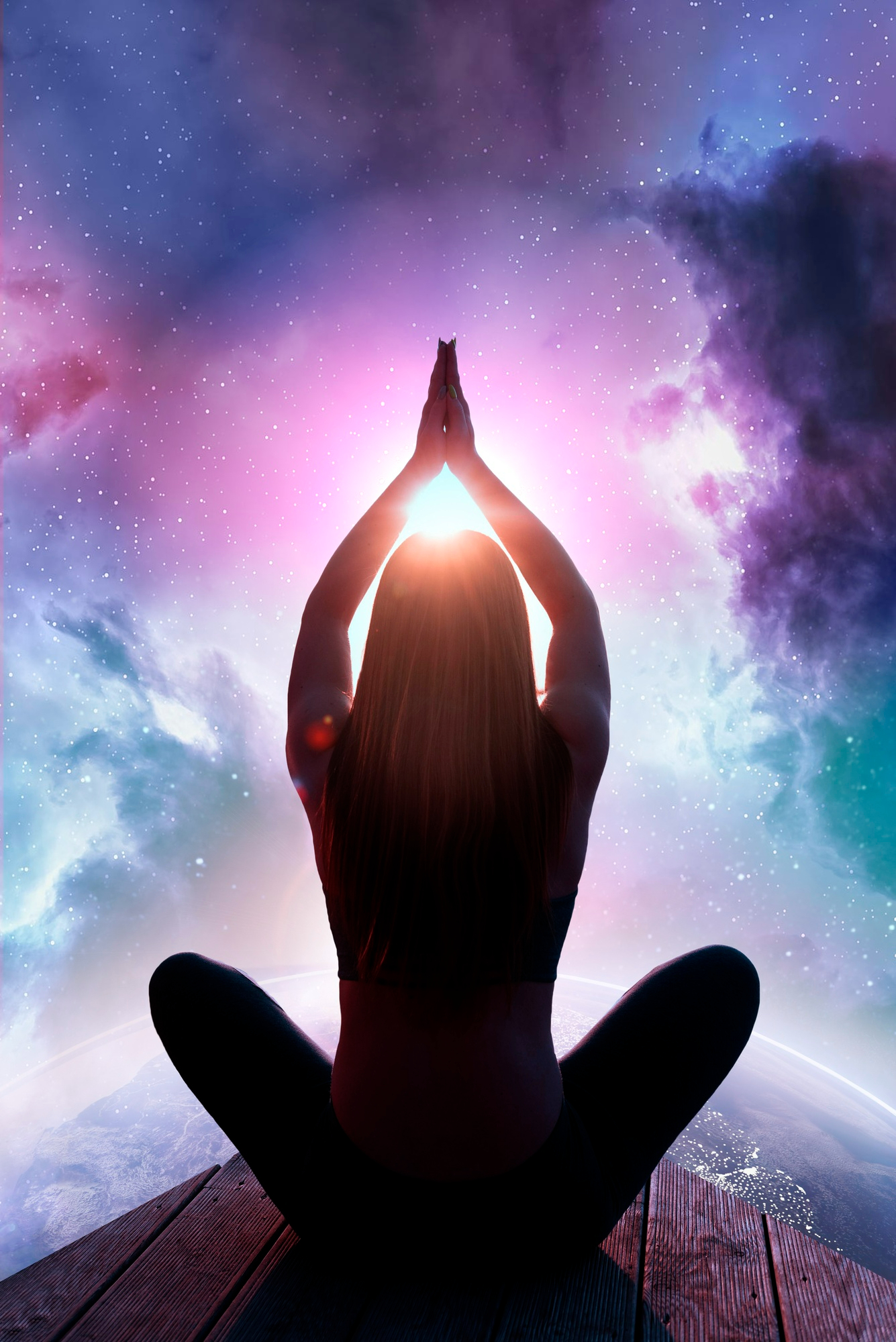 woman-meditating-with-abstract-background-full-shot
