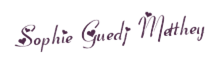 Sophie Guedj-Metthey - Signature