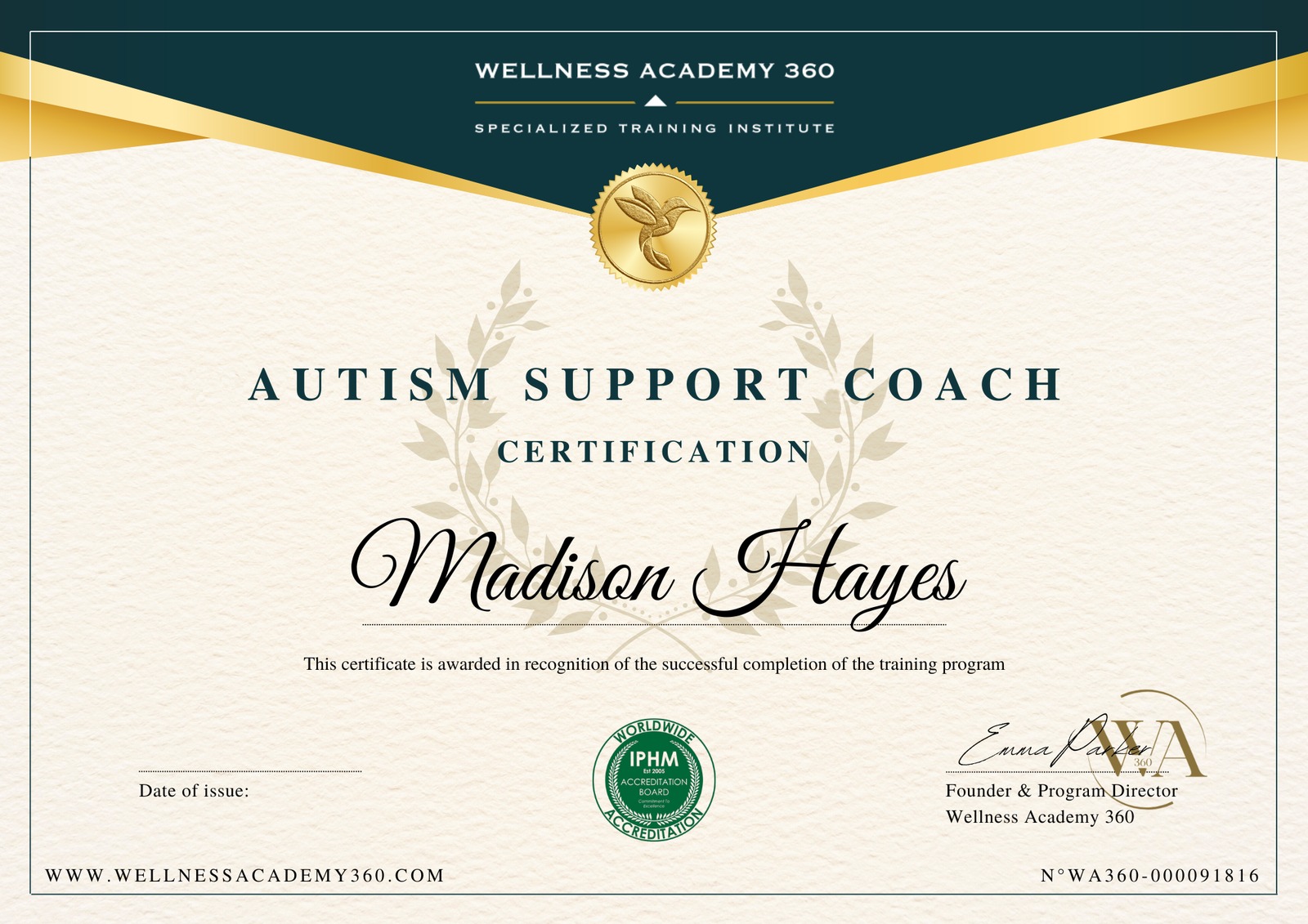 Autism Support Coach Certificate